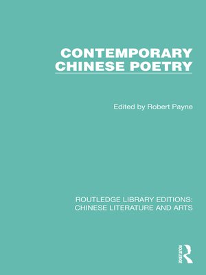cover image of Contemporary Chinese Poetry